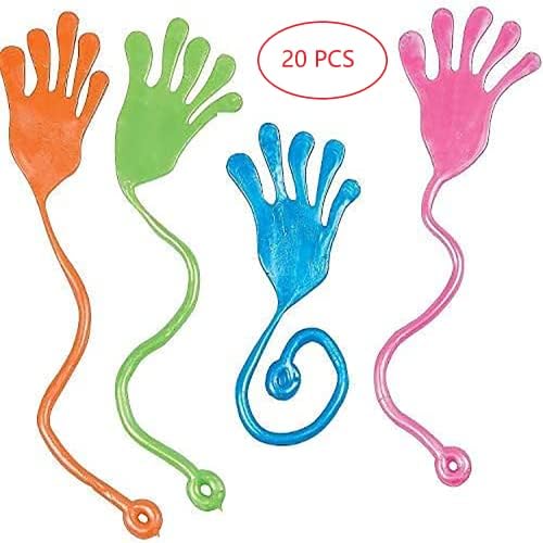 Tuko 40 Pcs Sticky Hands, Sticky Finger, Kids' Party Favor Sets, Fun Toys, Party Favors, Wacky Fun Stretchy Sticky Hands, Party Favors, Birthday Parties, Toys For Sensory Kids,40Pcs