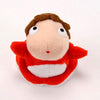 Totoro 4 Ponyo on The Cliff Plush Stuffed Toy - Red Soft Toy for Kids and Collectors