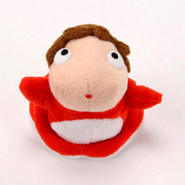 Totoro 4 Ponyo on The Cliff Plush Stuffed Toy - Red Soft Toy for Kids and Collectors