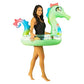 Poolcandy Inflatable 40 inch Animal Pool Tubes & Swim Rings (Turquoise Sea Horse with Glitter Animal 40 Pool Tube)