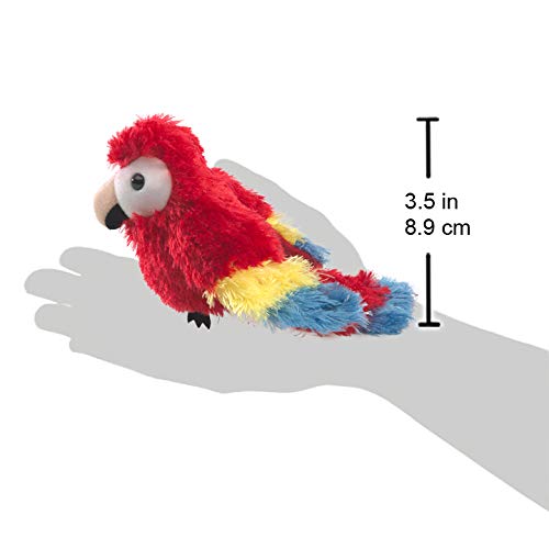 Folkmanis Mini Scarlet Macaw Finger Puppet