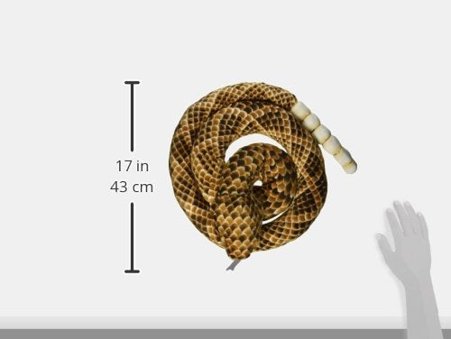 Fiesta Toys Rattlesnake Plush Stuffed Animal, 73" Coiled Brown Model FTSA37388