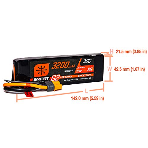 Spektrum 11.1V 3200mAh 3S 30C Smart LiPo G2: IC3, SPMX323S30