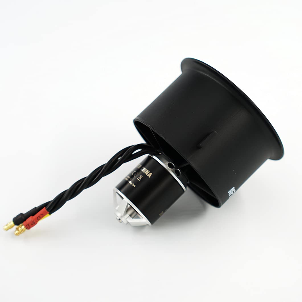 XFLY-MODEL 64mm 12 Blades EDF Ducted Fan with 4S 2840-KV3200 Brushless Outrunner Motor Model Jet Aircraft
