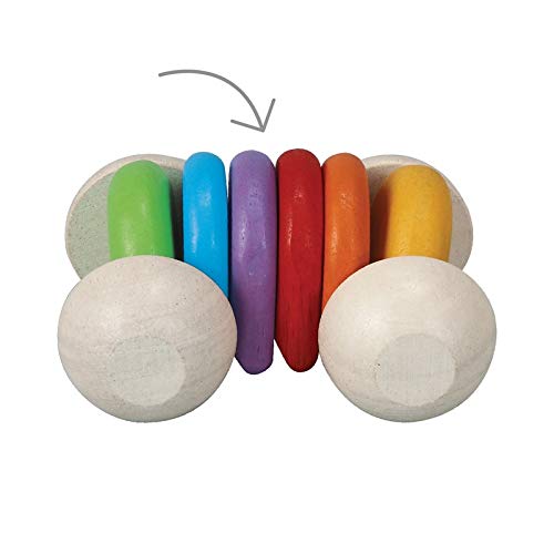 Plantoys Preschool Push And Pull Car (5254) | Pastel Color Collection |Sustainably Made From Rubberwood And Non-Toxic Paints And Dyes