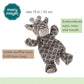 Mary Meyer Afrique Giraffe Lovey Soft Toy, Grey, Polyester, 1 Count, Model 42051