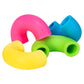 Schylling Needoh Mac 'N' Squeeze - Sensory Squeeze Toy - Contains 4 Squishy Noodles - 3' Wide - Color May Vary (Pack Of 1)