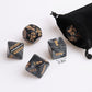 Tnstk Date Night Dice Game - Funny Portable Acrylic Dice Kit for Couples - Black