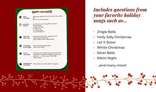 Christmas Carols & Song Game - Includes The Best and and Most Popular Carols and Songs in one Great Board Game. Add it to Your Collection for Your Christmas Party!