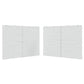 Vidaxl White Party Tent Sidewalls With Zipper, 2 Pcs, Pe Material, Uv And Water-Resistant, Easy Hook And Loop Fasteners Installation