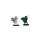 Magic: The Gathering Unpainted Miniatures: Elf Fighter & Elf Cleric