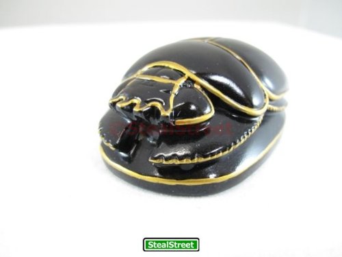 Egyptian Black Scarab Collectible Figurine