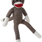 Schylling Brand Classic 20' Retro Sock Monkey Stuffed Animal - Knitted Texture Original Look - Ages 12 Months And Up