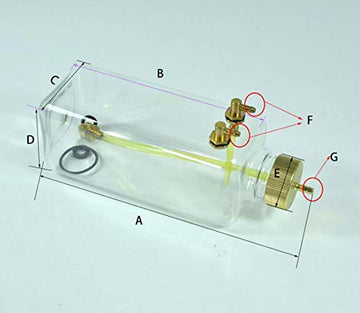 RC Engine Gas Fuel Tank 500ml, ZYHOBBY RC Transparent Fuel Bottle/Model Airplane Gas Tank 145 X 64mm- Shipped from US Warehouse