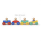 3 Piece Tegu Magnetic Racer Building Block Set, Teal Big Top