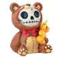 Brown Honeybear with Honey Bear Bottle Furry Bones Statue