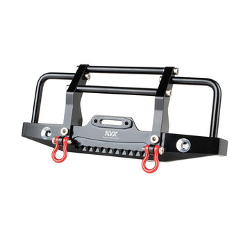 KYX Racing CNC Machined Aluminum Front Bumper Upgrades Parts Accessories for 1/18 RC Crawler Car Traxxas TRX4M Defender