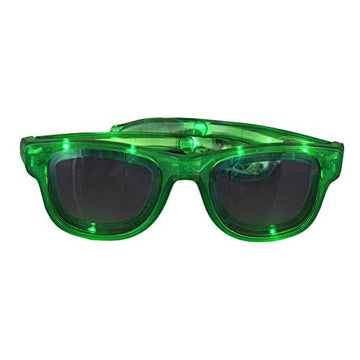 Blinkee Green Led Nerd Glasses