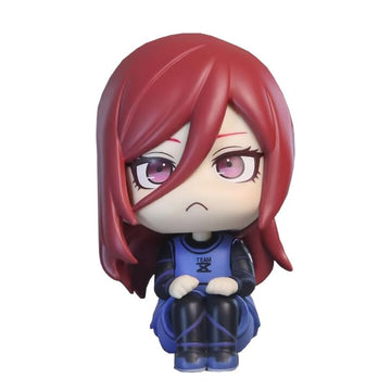 Puruuige Chigiri Hyoma Figure Anime Look Up Figurine 3.9'' Pvc Cute Q Version Action Figure Model Cake Topper Collectible Statue