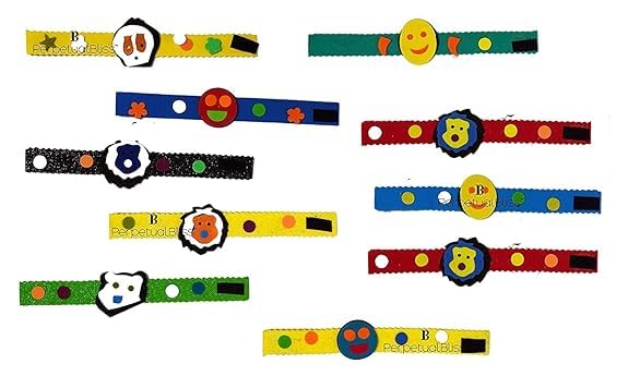 LAXMI COLLECTION Perpetual Bliss 20 Pcs Bracelets Bands For Kids Party Boys, Girls Best Birthday Return Gifts For Kids Pinata Fi