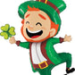 balloons 39 Inch St Patricks Day Jumping Leprechaun