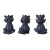 Pacific Giftware See, Hear, Speak No Evil Dragon Shelf Sitter Computer Top Sitters