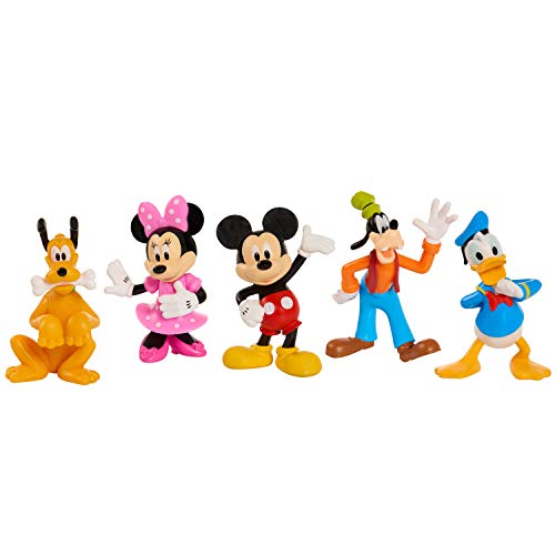 Mickey Mouse Collectible Figure Set, 5 Pack, Kids Toys For Ages 3 Up By Just Play