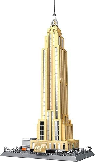 Cirbox Empire State Building Block Set  2129 Pcs New York Landmark Architecture Model Kit | Stem Construction Blocks For Kids &