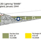Italeri 1446 P-38J Lightning 1:72 Scale Plastic Model Kit