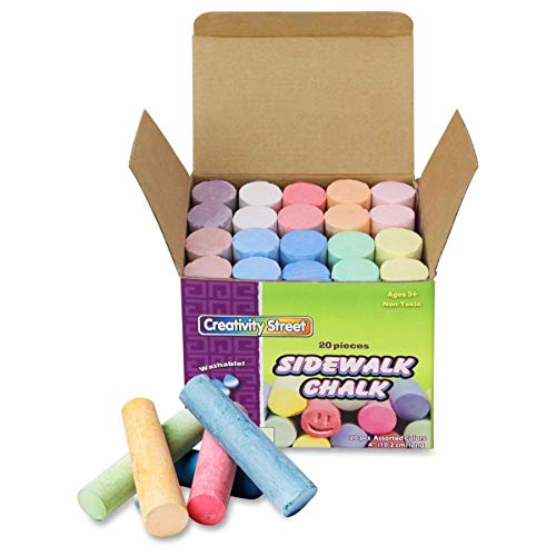 Chenille Kraft Company Sidewalk Chalk, Assorted Colors, Box Of 20