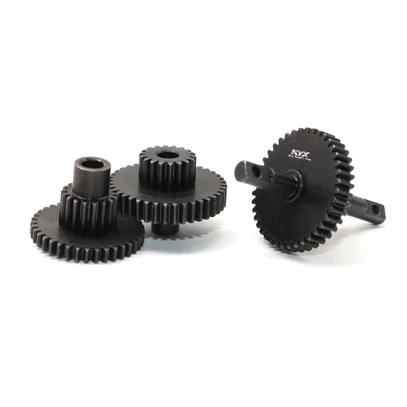 KYX Racing Hardened Steel Transmission Gear Set Gearbox Gear Set Upgrades Parts Accessories for 1/18 RC Crawler Car Traxxas TRX4