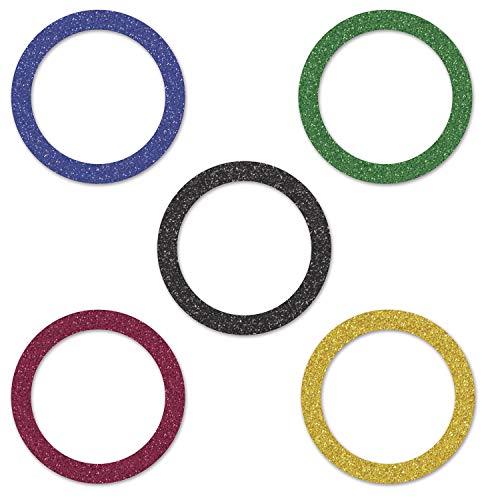 Beistle Sports Party Rings - Del Sparkle Confetti, 1.5 oz, Multicolor, Model 53671, Cardboard Pack of 3