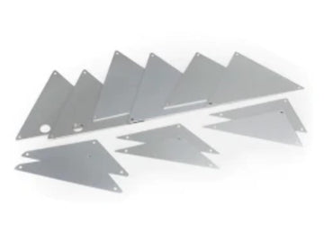 Traxxas 8434A Aluminum Tube Chassis Inner Panels, Silver