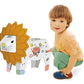Crackles Diy 3D Paper Cardboard Folding Coloring Craft Animals SeriesElephant