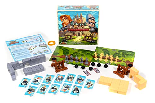 Vesuvius Media Catapult Kingdoms Board Game (KICKSTARTER limited availability) Ready  aim  Launch The catapults - Knock Down All Your opponent's Troops to Win