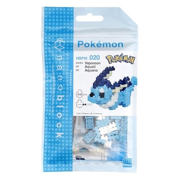 Nanoblock - Pokémon - Vaporeon, Pokémon Series Building Kit