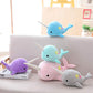 Casagood Cute Teal Narwhal Stuffed Animal Plush Toy Adorable Soft Whale Plushies Toys Stuffed Animals For Babieskids, Toddlers