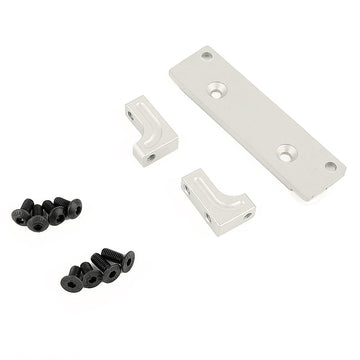 RZXYLRC 1/10 Metal Alloy Front Axle Servo Mount Holder Servo Fixed Bracket for AXI03004 Capra 1.9 RC Car Alloy Upgrade Parts (Si