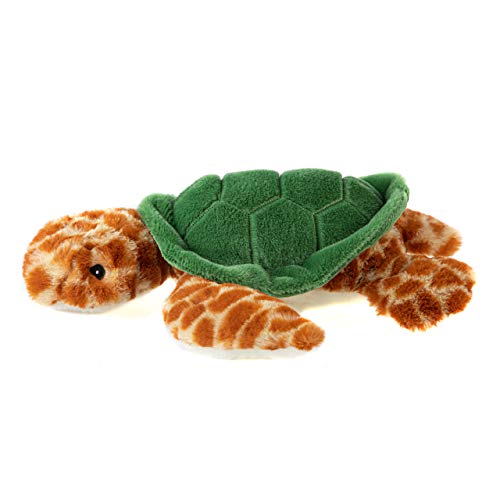 WILD REPUBLIC EcoKins Sea Turtle Plush Toy, 12" Eco-Friendly Stuffed Animal, Handcrafted from 16 Recycled Bottles, Model 24737
