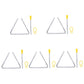 Excluzo 5 Sets Orff Percussion Baby Musical Instruments Baby Musical Toys Triangle Dinner Bell Kids Music Toy Musical Triangle I