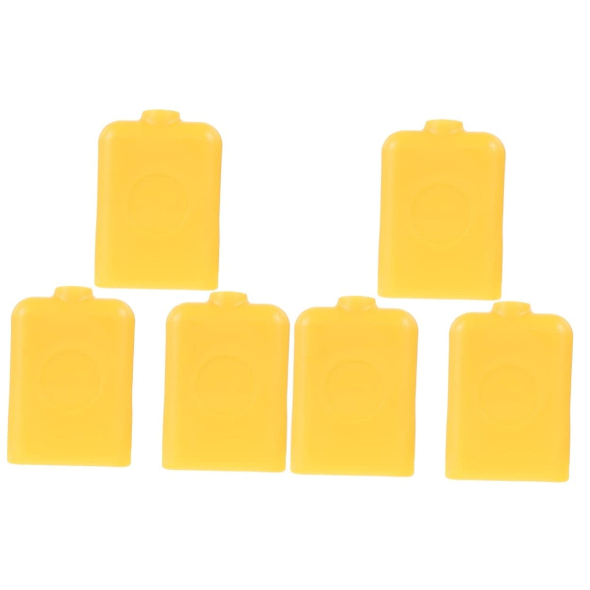 Excluzo 6 Pcs Cowbell Music Percussion Child Plastic Yellow