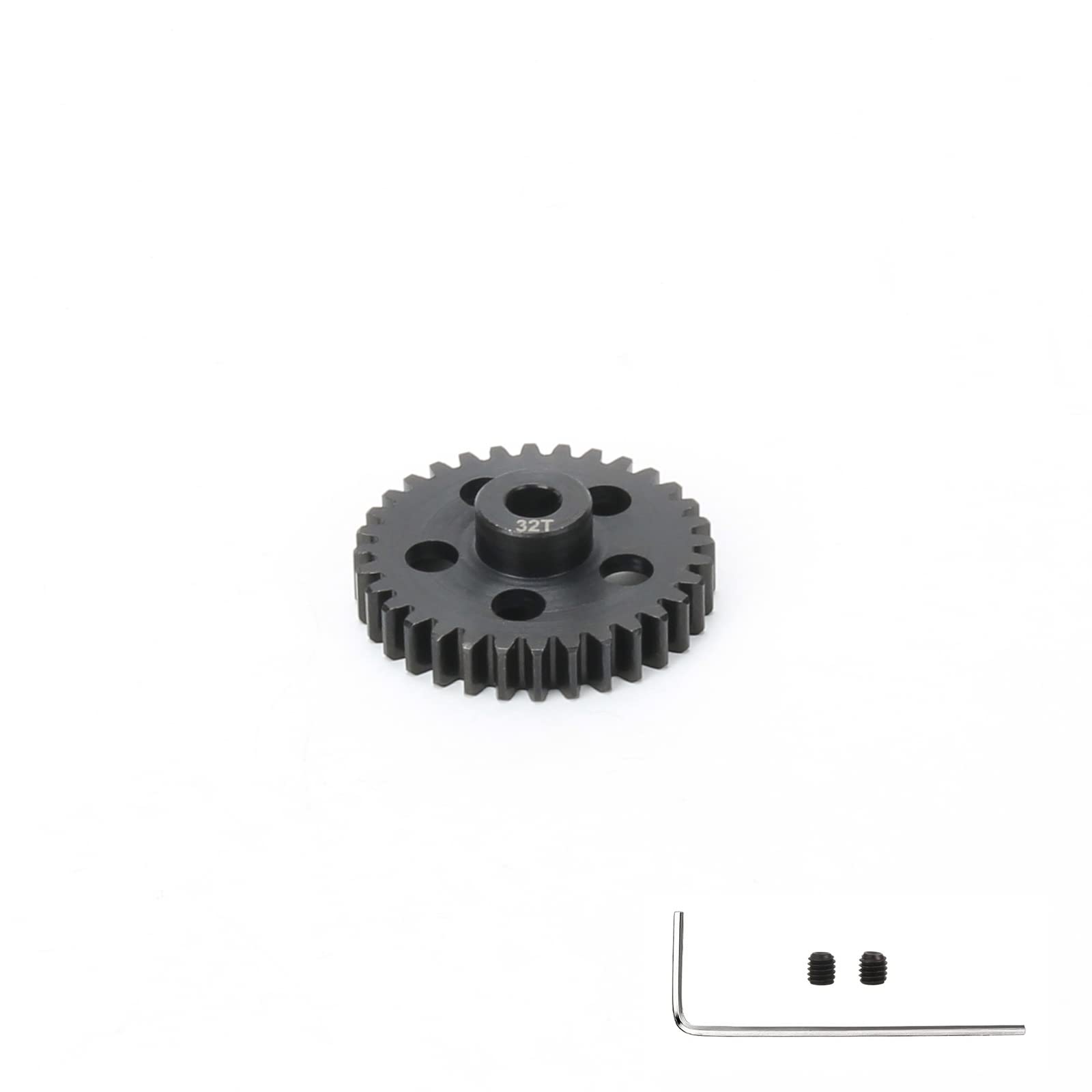 #45 Steel 32T 1.0MOD SAFE-f5mm Pinion Gear w/M2 Wrench for Arrma 6S Felony Infraction Upgrade Parts