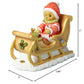 Cherished Teddies Sherwood Bear With Gifts In Sleigh Christmas Figurine 4040461