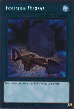 Yu-Gi-Oh! - Foolish Burial (Nkrt-En028) - Noble Knights Of The Round Table - 1St Edition - Platinum Rare