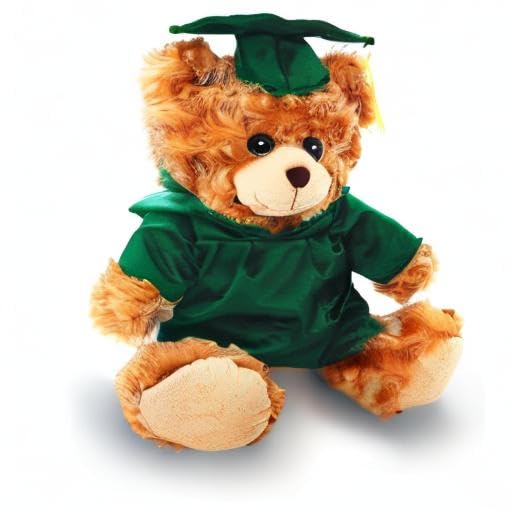 Plushland Plush Stuffed Animal Toys 12 Inches Present Gifts For Graduation Day, Personalized Text, Name Or Your School Logo On G