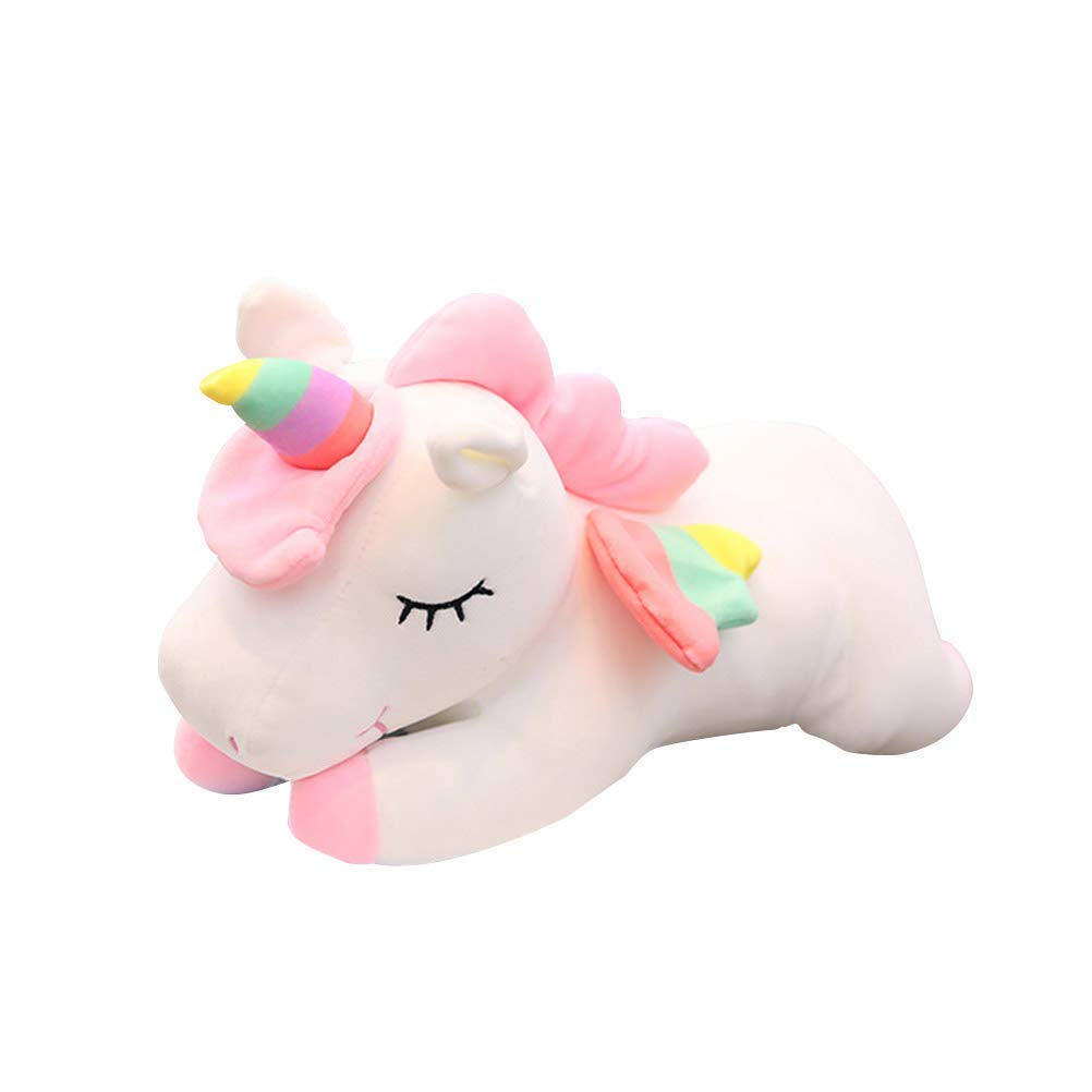 SCOOBA Super Soft Sleeping Unicorn Soft Toy (25cm Small Sleeping Unicorn White)