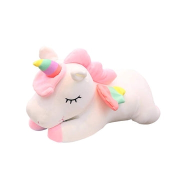 SCOOBA Super Soft Sleeping Unicorn Soft Toy (25cm Small Sleeping Unicorn White)