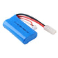 2 pcs 7.4V 1500Mah 15C Li-on Battery with EL-2P Plug for Feilun FT009 UDI009 UDI902 UDI002 AA102 Remote Control Boat Spare Parts