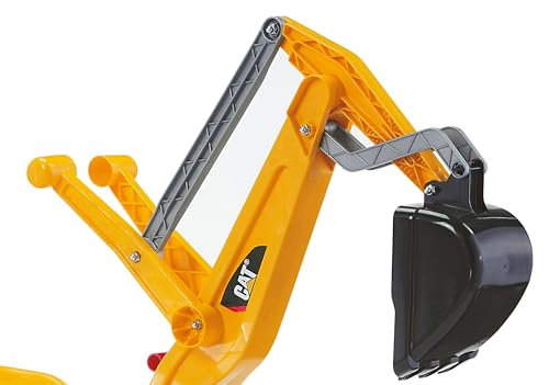 Rolly Toys CAT Construction Ride-On 360-Degree Excavator Digger, Large, Yellow, Model 421015, Ages 3+