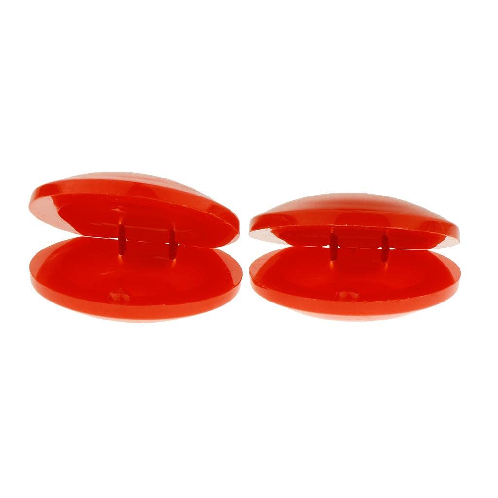 Zoomella 1 Pair Pp Castanet Kids Percussion Toy Red